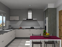 Cocina 3D modelo 1