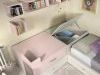 Dormitorio juvenil rosa nube-pino slim