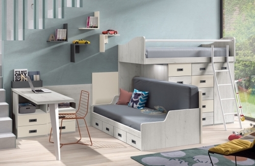 Dormitorio juvenil modelo Style Evo 4 cajones Mozart